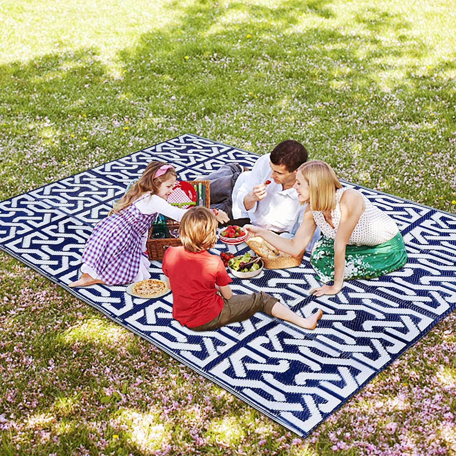 Reversible Mats Plastic Outdoor Rug for Camping, Patio, Backyard, RV,  Picnic, Deck - On Sale - Bed Bath & Beyond - 31265248