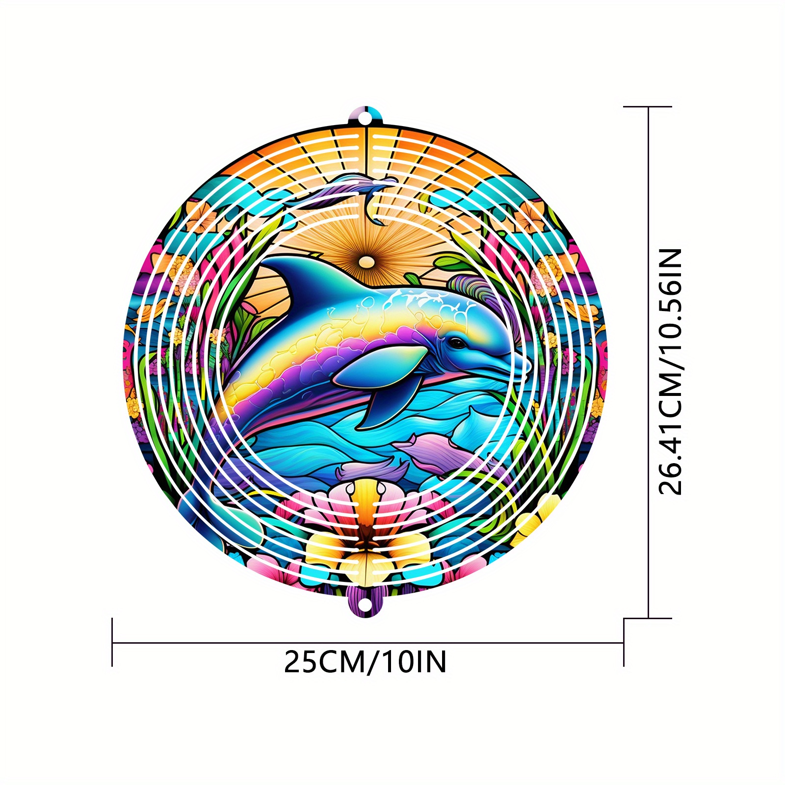 Dolphin Wind Spinner Sublimation Graphic by shishkovaiv · Creative
