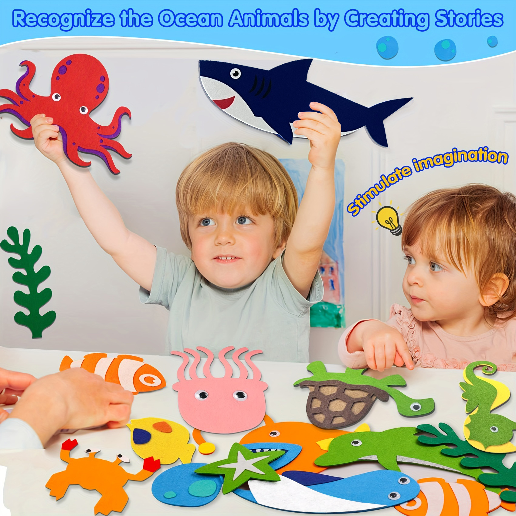 Ocean Felt Board Story Set For Toddlers Children Under The Sea Flannel ...