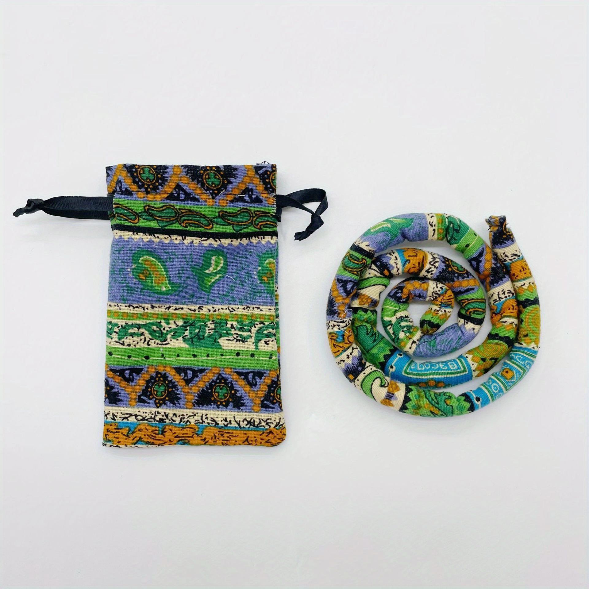 1pc Hair Tie Includes 1pc Storage Bag Ponytail Holders - Long Dreadlock Accessory For With Thick Curly Hair