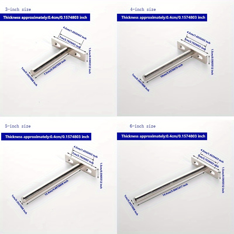 Floating Shelf Bracket Shelf Brackets Blind Shelf Support - Temu