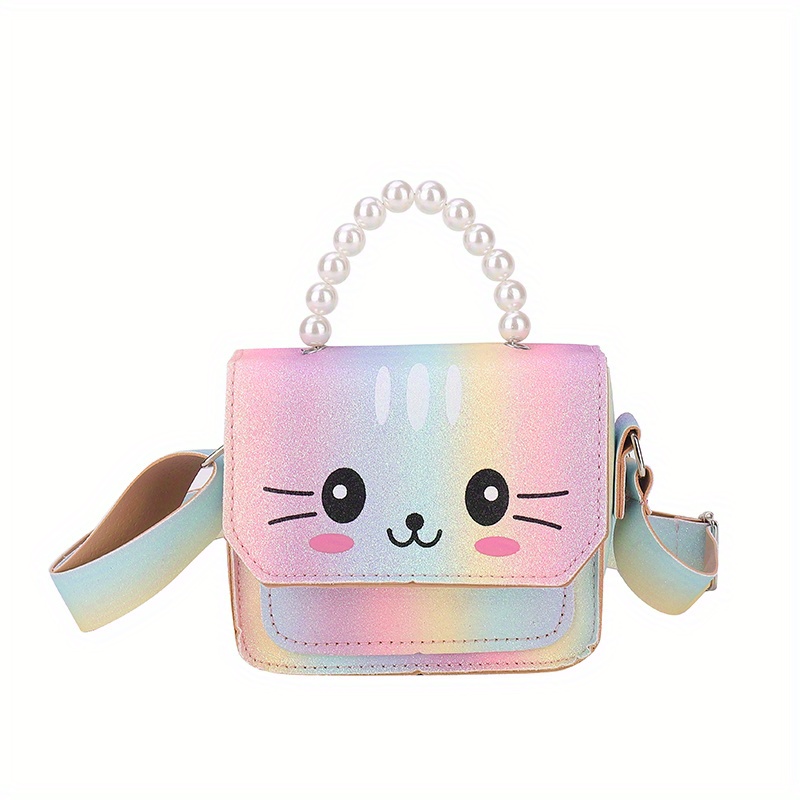 Cute Little Girl Shoulder Bag Kids Mini Handbag Coin Purse PU Leather  Cartoon Cross Body Messenger Bags New