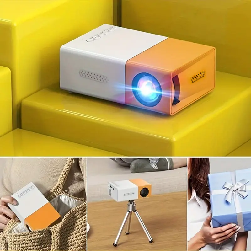 Mini Projector 2023 Upgrade Version Support 1080P Outdoor Projector Gift For Kids Cartoon Portable Projector Movie Projector Compatible With HDMI USB AU For Home Theater Outdoor Movies US Plug details 0
