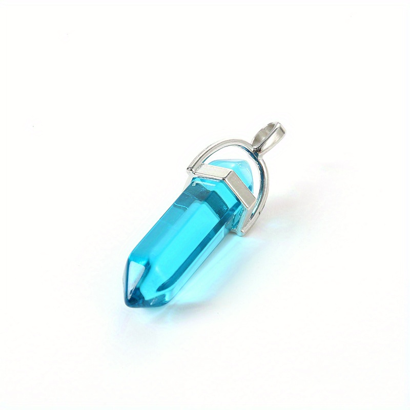 Double Pointed Hexagonal Column Pendant for Necklace