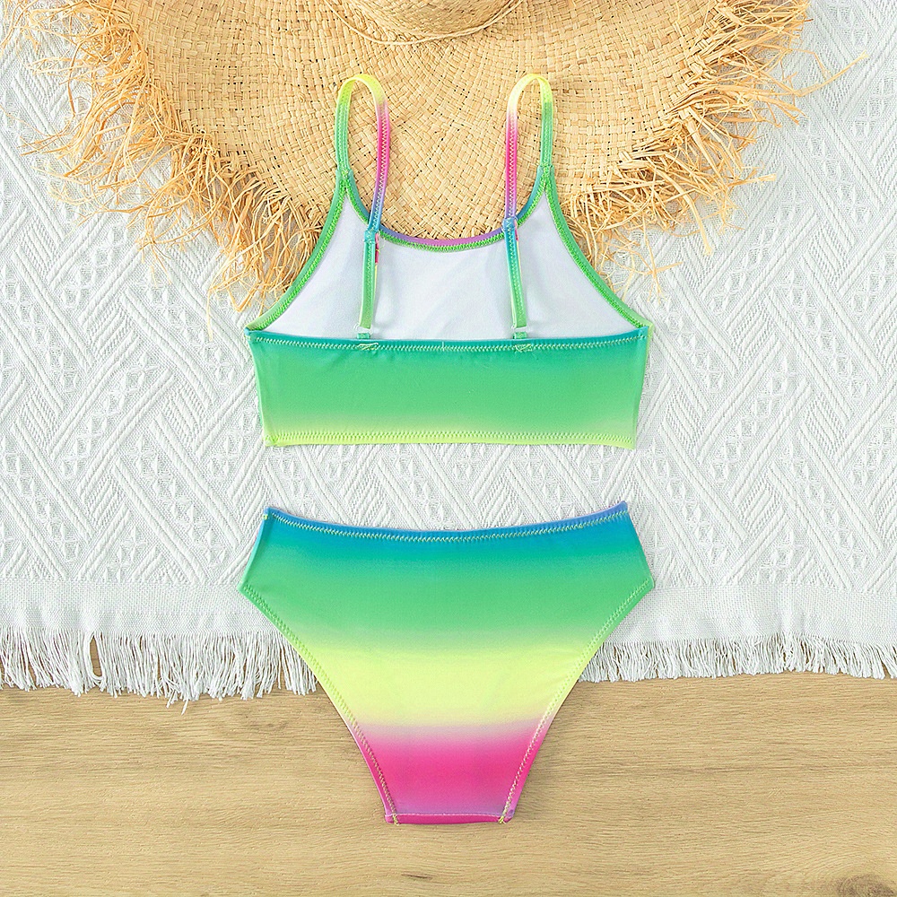 ZMHEGW Swimsuits For Teens Girls Holiday Cute Gradient Color