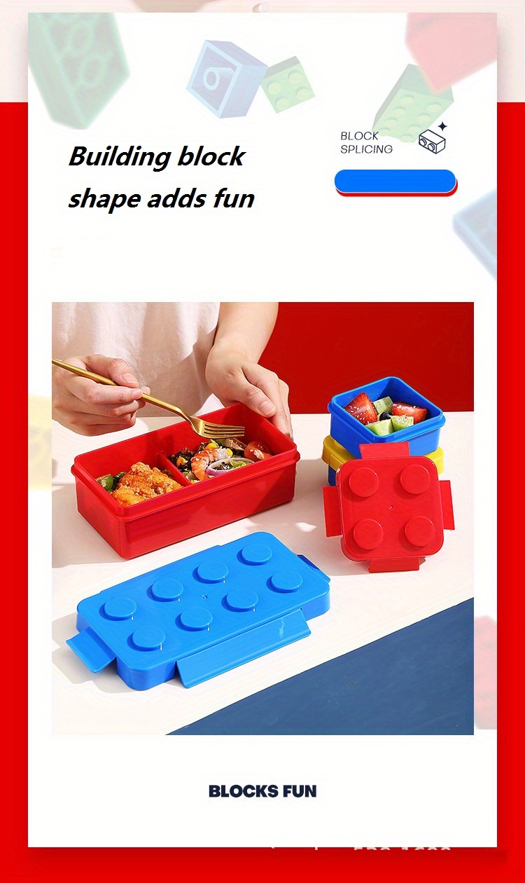 Lego Shape Lunch Box  Creative lunch box, Lunch box set, Lunch box