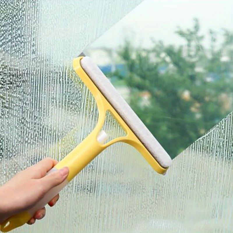 ziyahihome nettoyeur de vitres ménage essuie-glace Double face outil de  nettoyage de cuisine éponge télescopique essuie-glace en verre 