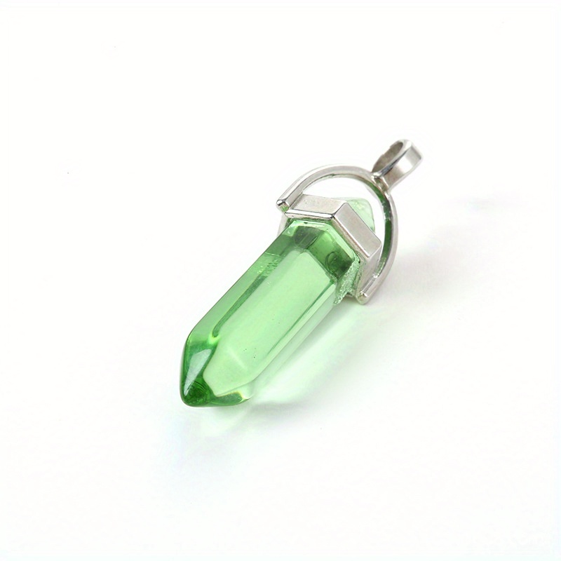 Double Pointed Hexagonal Column Pendant for Necklace