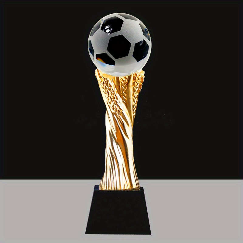 Custom Desporto Troféu de resina de jogos de futebol bola de