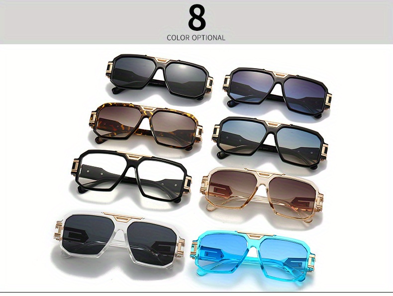 Punk Hippie Retro Cool Y2k Oversize Sunglasses For Men Women - Temu