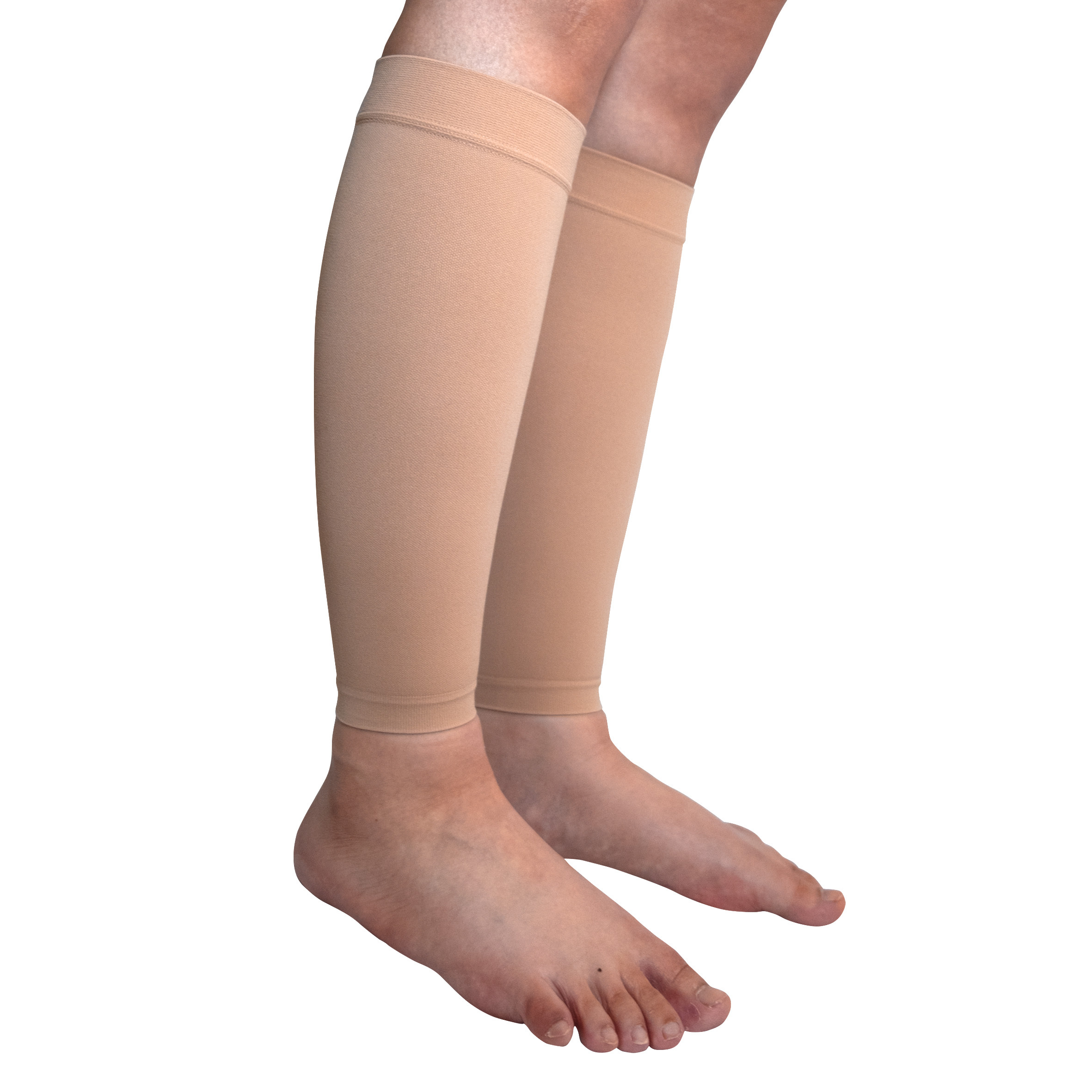 MGANG Calf Compression Sleeve, (2 Pairs) 20-30mmHg Leg Compression Socks,  Unisex for Pain Relief, Swelling, Edema, Maternity, Varicose Veins, Shin  Splint, Nursing, Travel, Beige S in Dubai - UAE