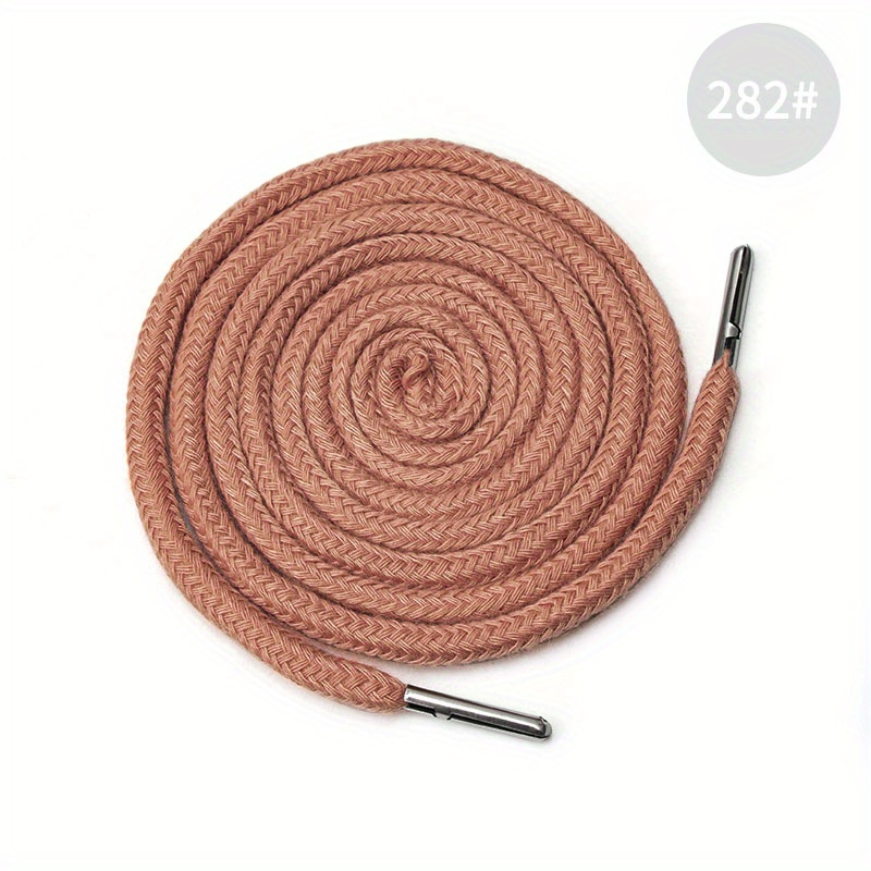 Round Braided Leather with Cotton