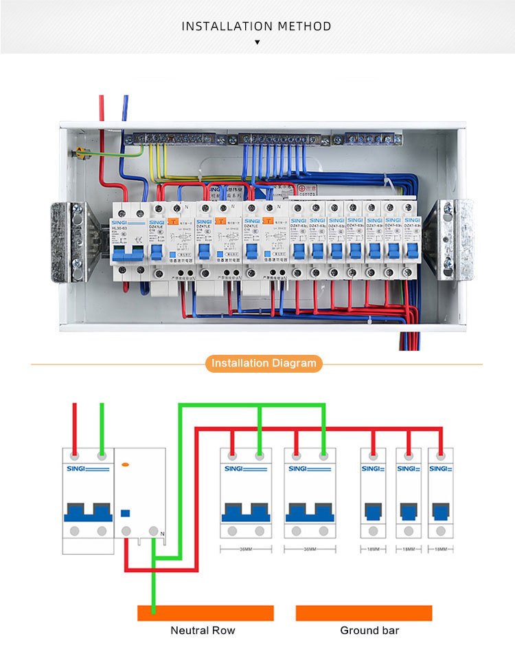 1pc Dz47 63 2p 10 63a Mcb Électrique Disjoncteur Miniature - Temu