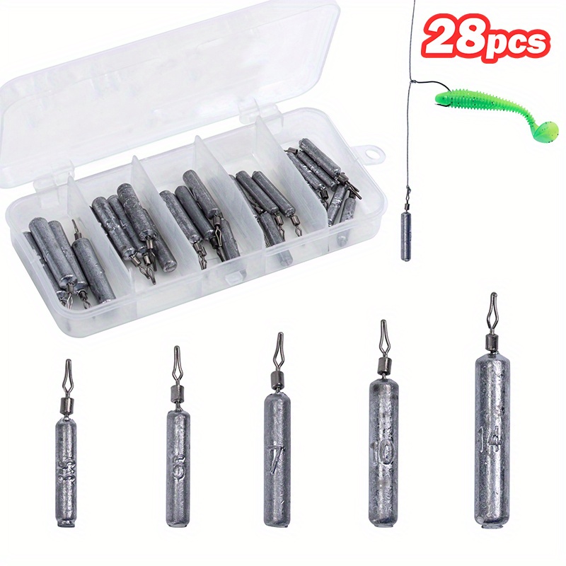Fishing Weights Kit 25pcs Iron Sinker Weights Bass Casting Metal Fishing  Sinker Weights Fishing Terminal Tackle Kit For Saltwater Freshwater :  : Sports & Outdoors