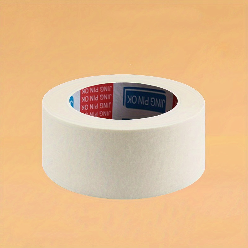 High-temperature Resistant And High-viscosity Masking Tape Adhesive Tape  Spray Painting Decoration Can Be Hand-torn Single-sided Masking Paper Roll  - Temu