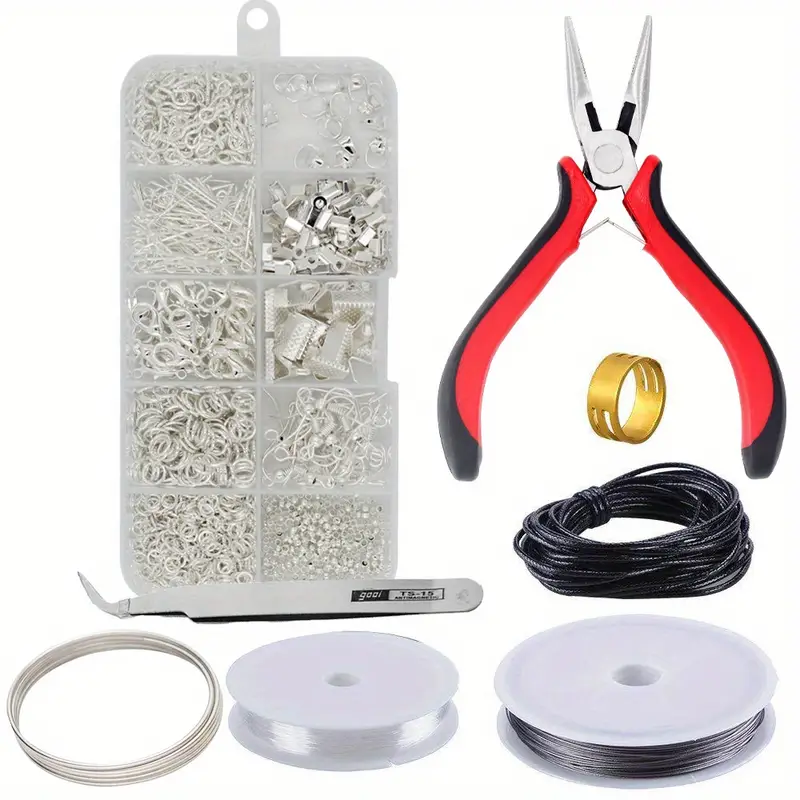 PAXCOO Jewelry Making Supplies Kit with Jewelry Tools, Jewelry Wires and  Jewelry Findings for Jewelry Repair and Beading