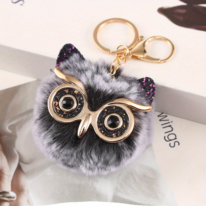 Owl Detail Mini Bag Keychain