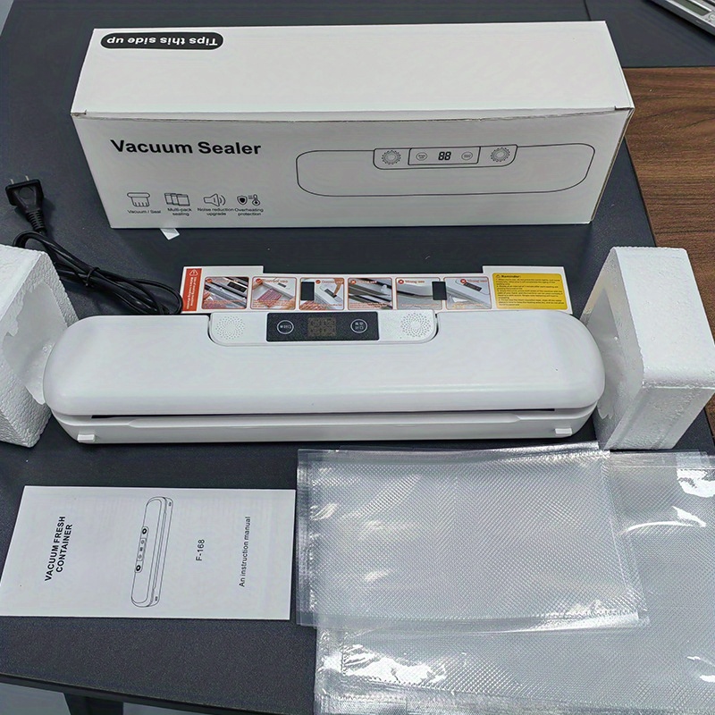 Food Saver Vacuum Sealer Machine 220v/110v Automatic Household Vacuum  Sealers Packaging Machine With Free Bags For Food - Temu Japan