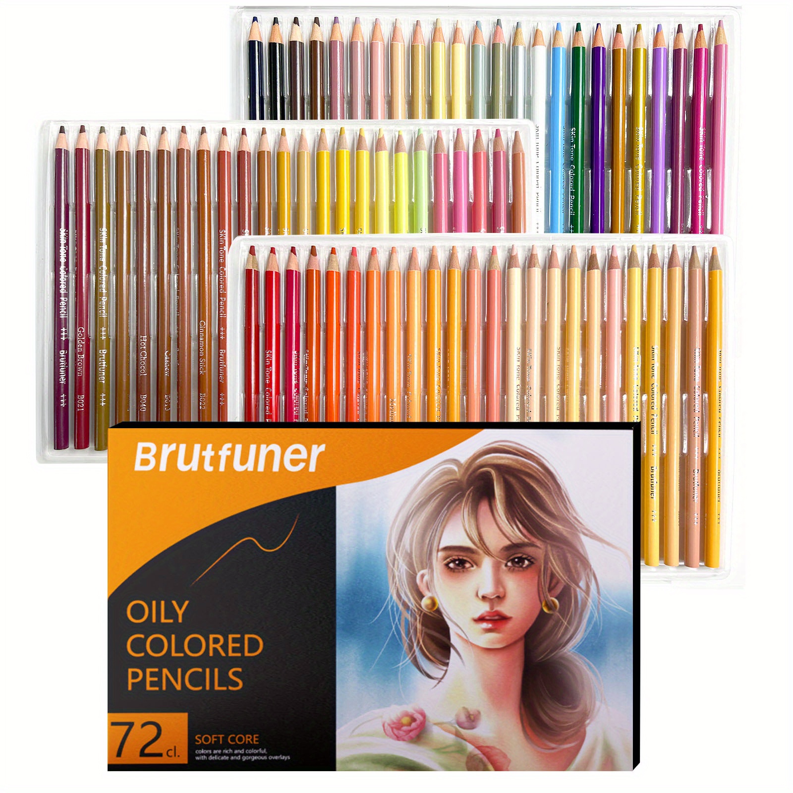New Professional Charcoal Pencils Drawing Set, Skin Tone Colored Pencils