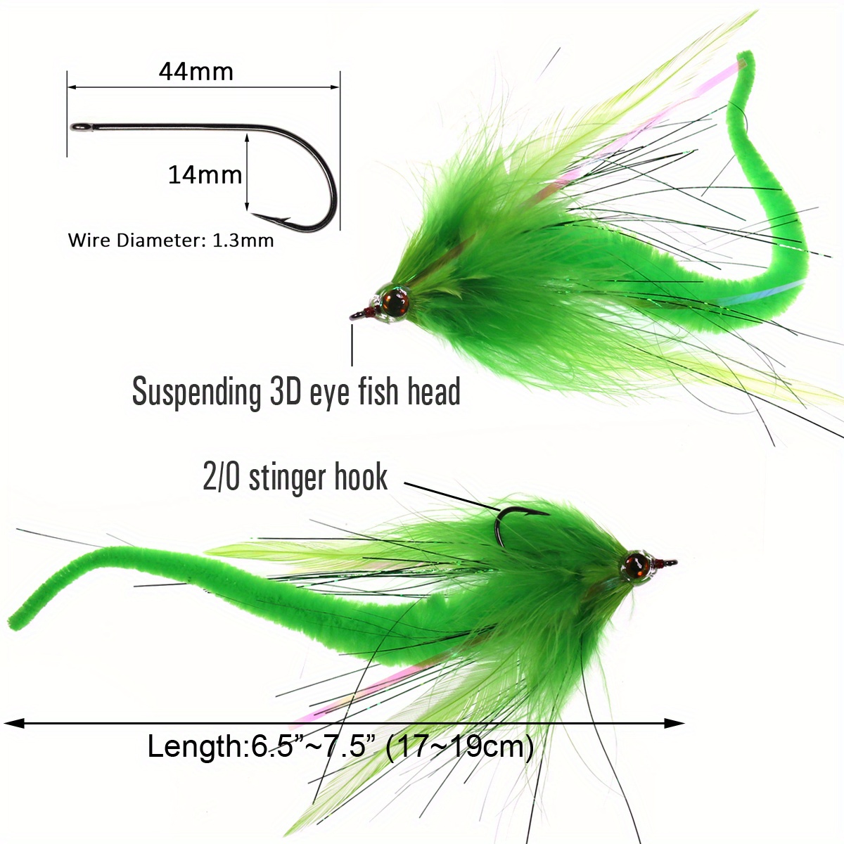 Premium Saltwater Fly Fishing Baits Dragon Tails Streamers - Temu