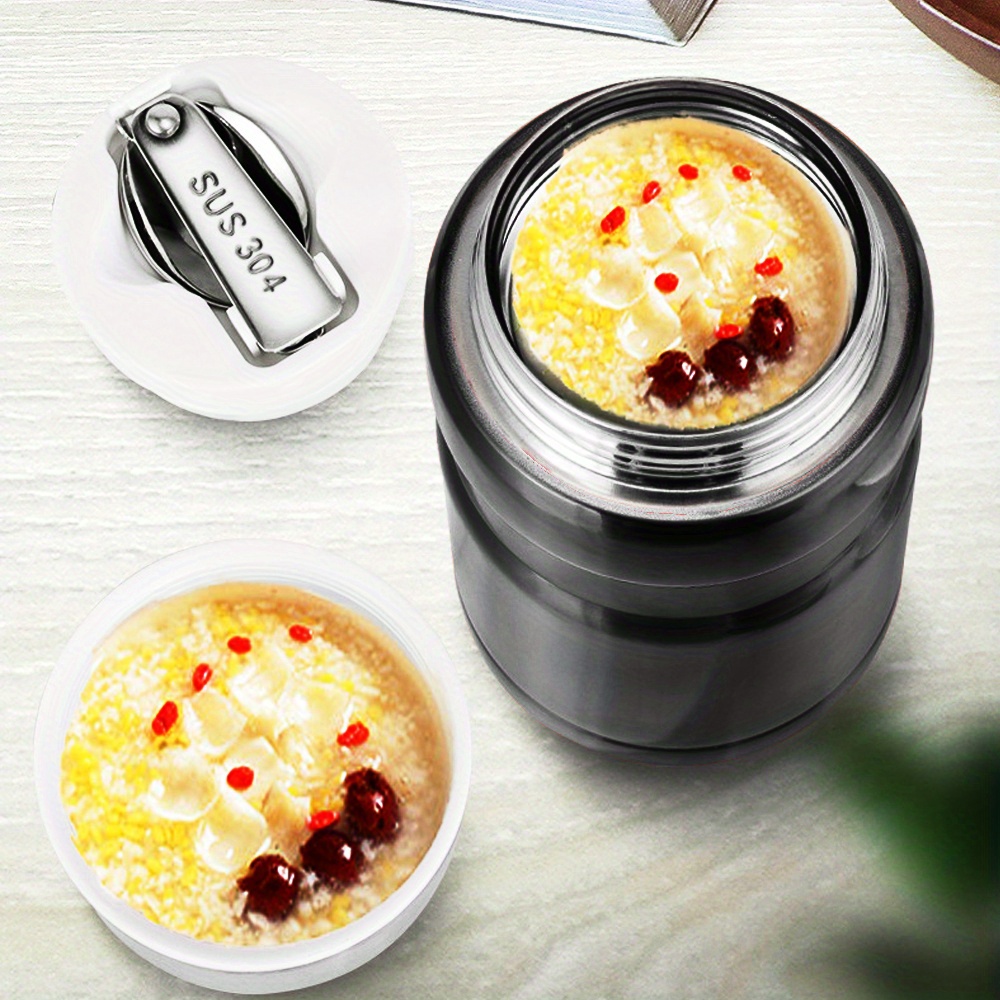 1pc Stainless Steel Vacuum Thermal Lunch Box, Insulated Lunch Box Food  Warmer Soup Cup Container Bento Lunch Box for Kids