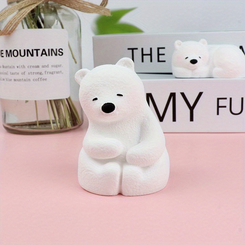 3d Polar Bear Silicone Mold Mini Size Cute Bear Silicone - Temu