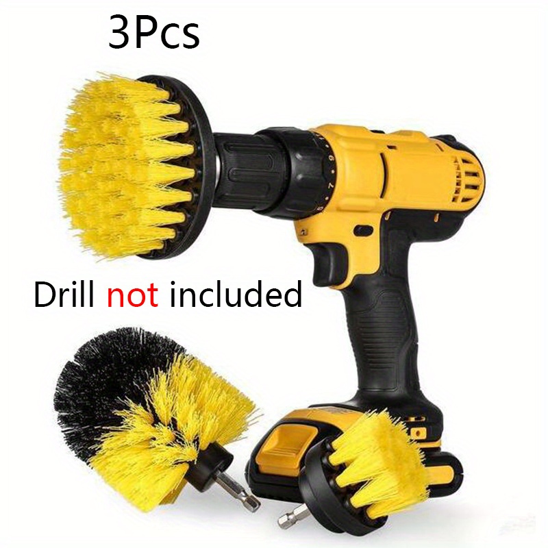 5 Pack Drill Brush Attachments Set Power Scrubber Cleaning Brush Bathroom  Scrub Brushes Corners Cleaning Brush kit with Extend Long Attachment for  Grout, Floor, Tub, Shower, Tile, Kitchen 