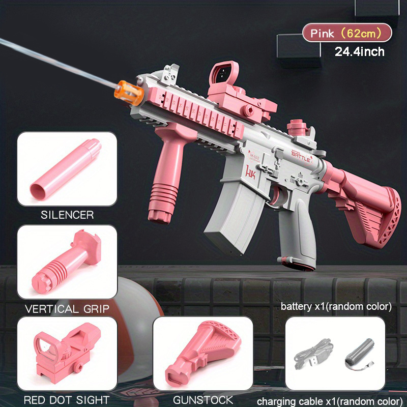 M416 Automatic Summer Electric Toy Water Gun Large-capacity Water Gun Beach  Outdoor Water Fight Swimming Pool Toys Gifts