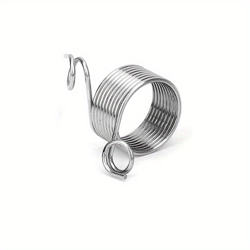EXCEART 4pcs Norwegian Knitting Thimble Wool Weaving Tool Coil Thimble  Metal Yarn Guide Knitting Ring Wire Guide Stainless Steel