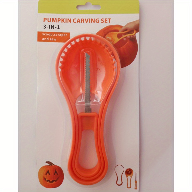 Pumpkin Glove Scraper Cleaning Carving Kit - Adult 