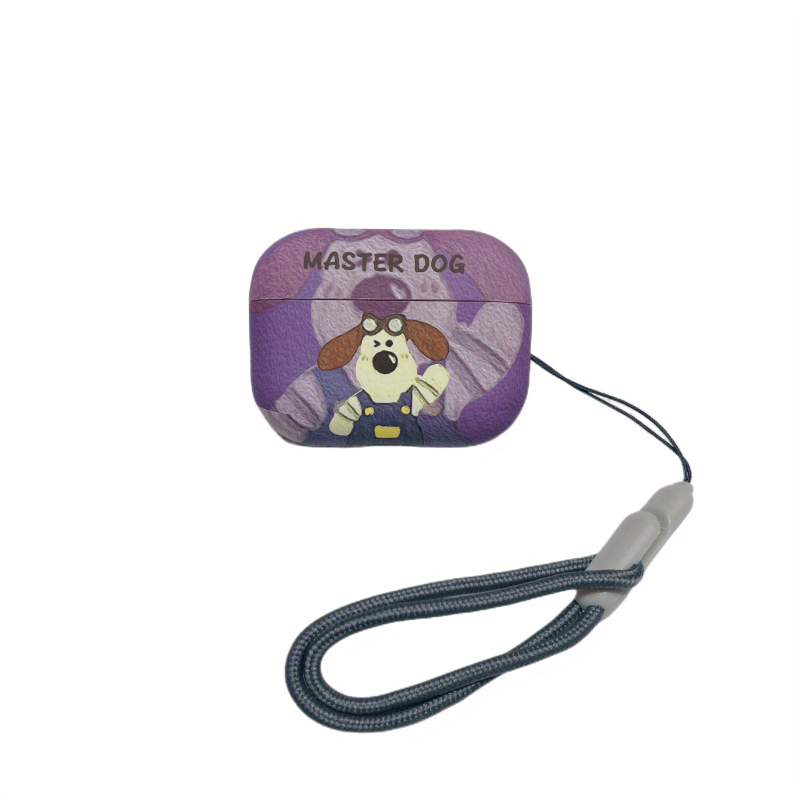 Purple, White Cute Travel Dog Frosted Case For 1/2/pro/pro2/3 Headphones -  Temu