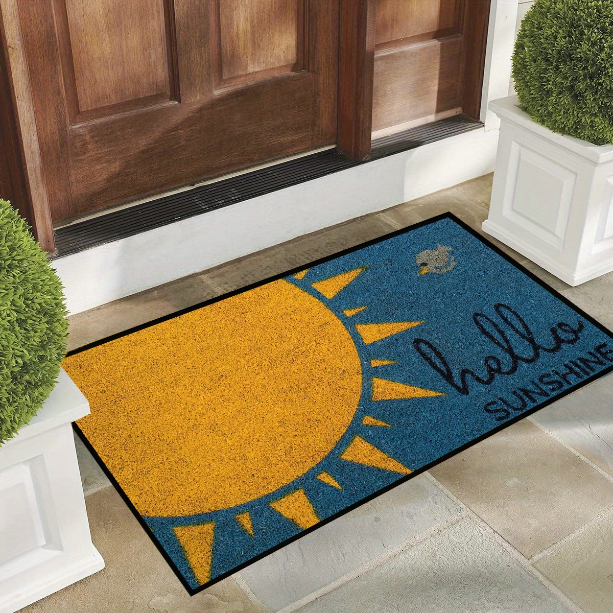 Welcome Mats for Front Door Outdoor Entry Welcome to Our Cabin Doormat  Doormat Non Slip Mat for Home Indoor Farmhouse Funny Kitchen Rugs Patio