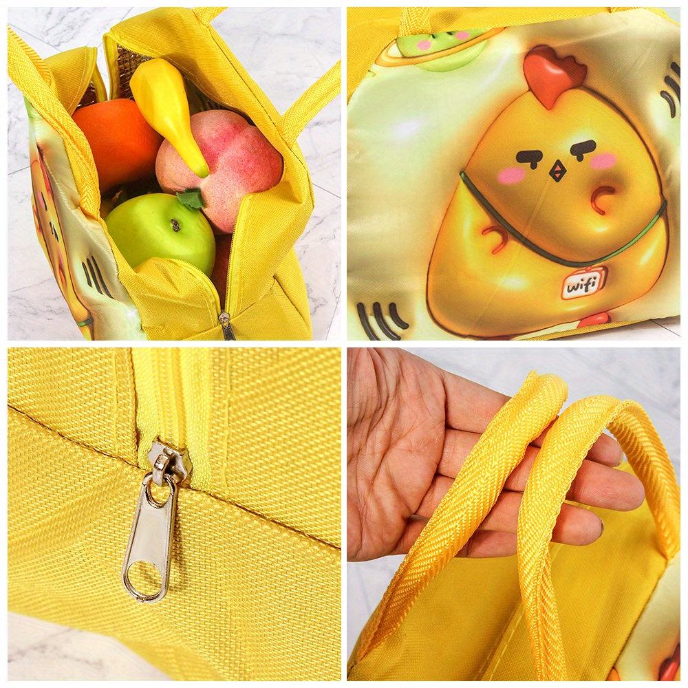 Cute 3d Printed Lunch Bag Ice Pack Multifunctional Outdoor - Temu