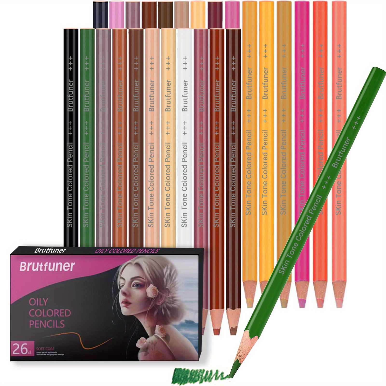 Professional Colored Charcoal Pencils Drawing Set Skin Tone - Temu Norway