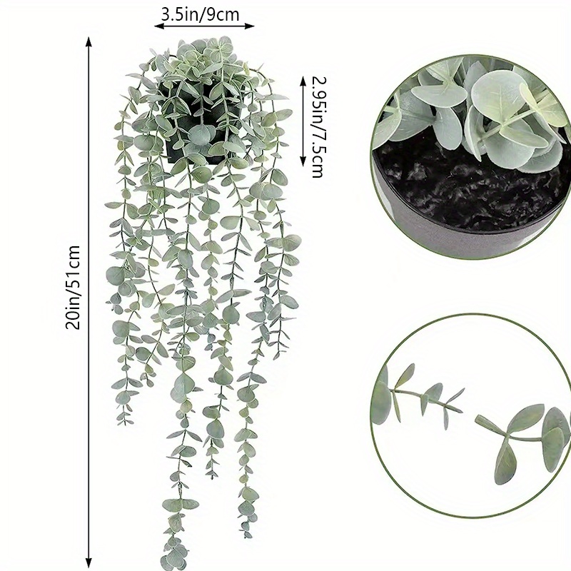 1 Pc 22 Pouces Plantes D'eucalyptus Suspendues Artificielles - Temu Belgium
