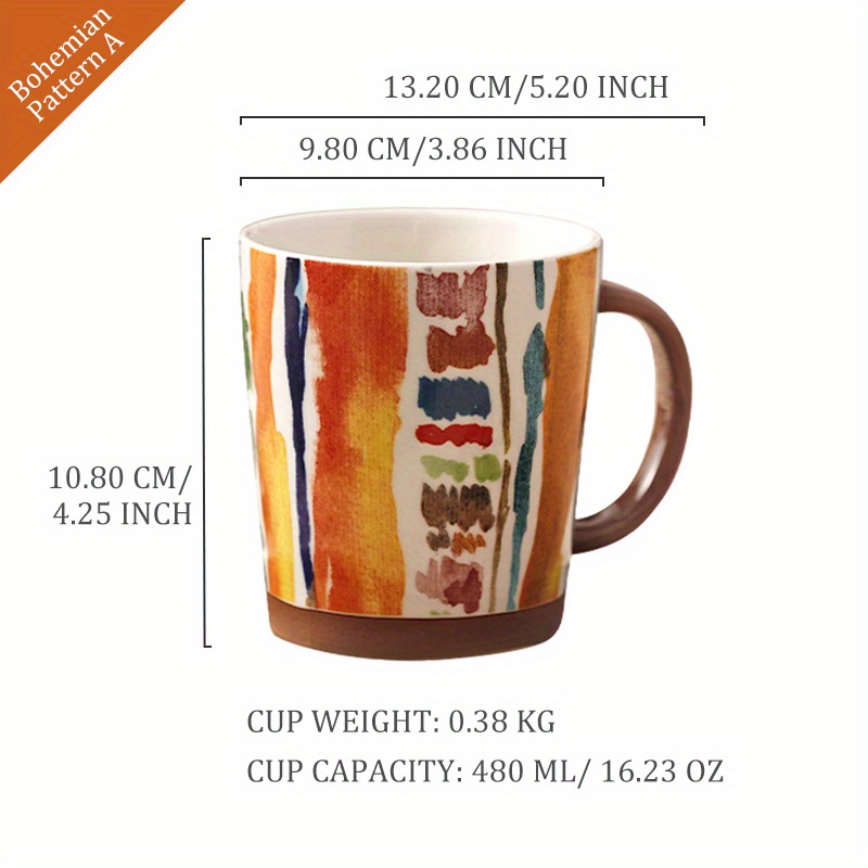 Ceramic Coffee Mug - 15 oz Retro Inspired Camping Mug - for Hot & Cold  Drinks - Works as a Tea, Soup…See more Ceramic Coffee Mug - 15 oz Retro