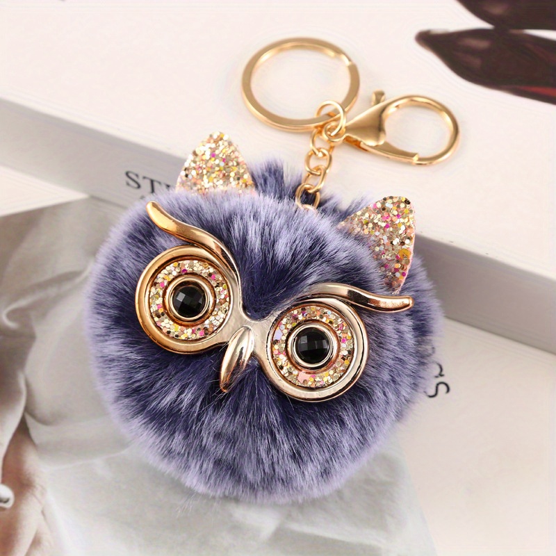 Owl Backpack Keychain Bag Charm