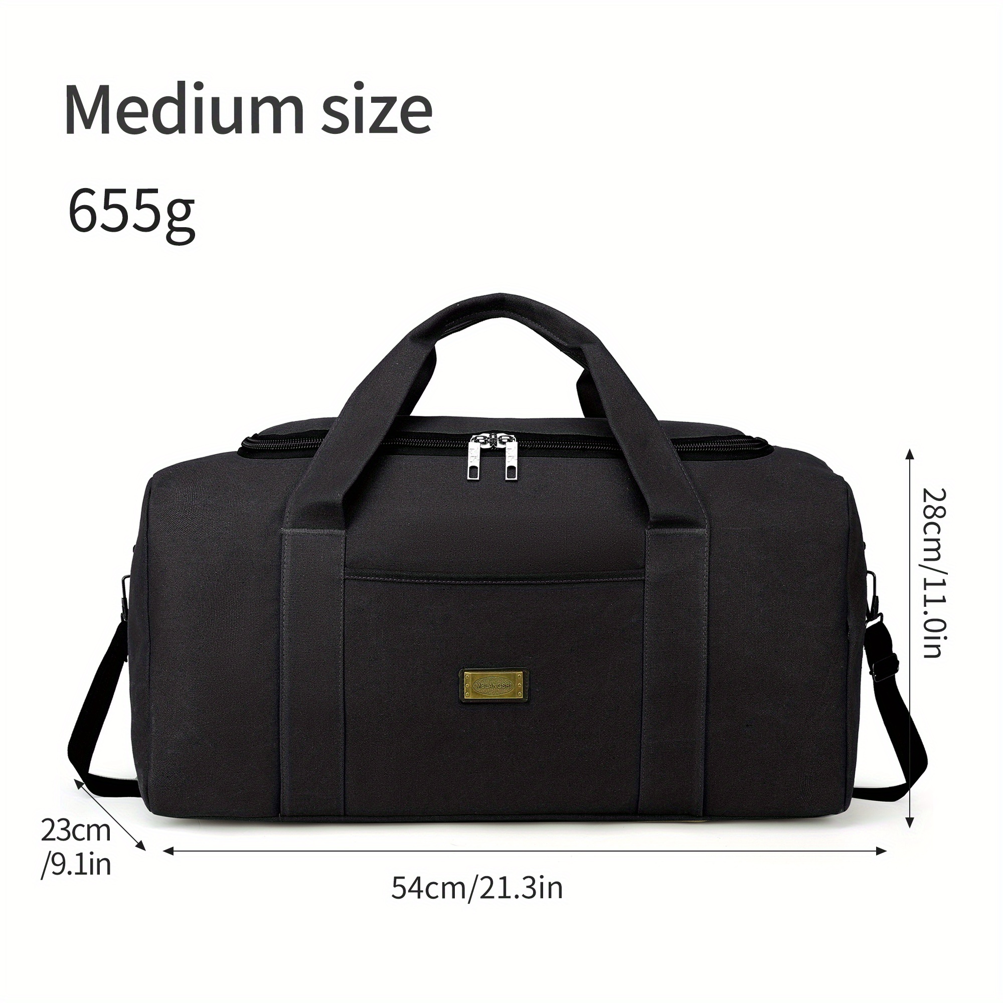 Bolso De Viaje Grande Para Hombre, Bolsos De Lona De 54 Cm, Bolsos