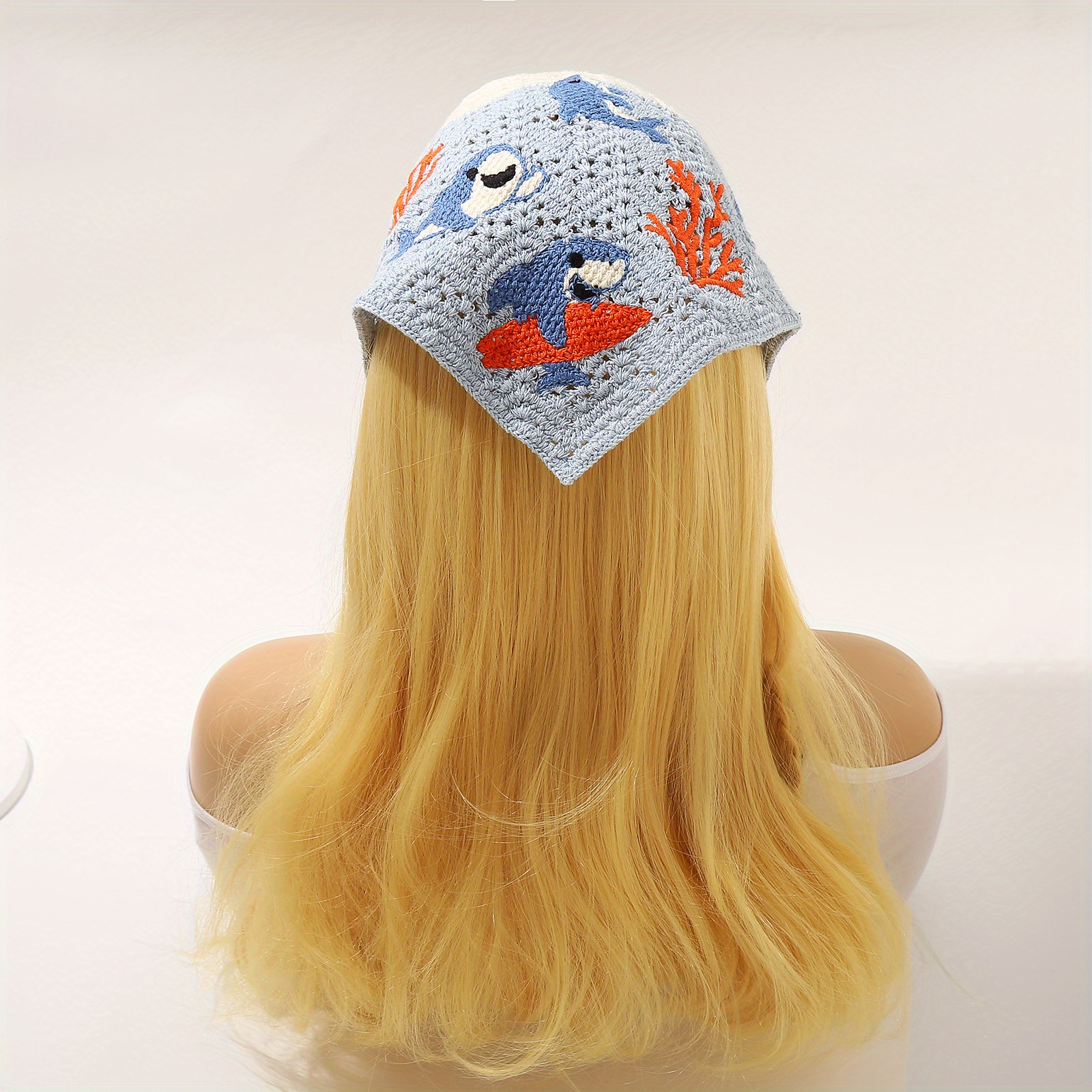 1pc crochet whale pattern headband knitting hair Temu