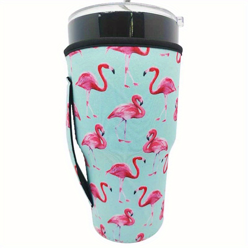 Colorful Neoprene Cup Sleeve With Handle - Heat Resistant