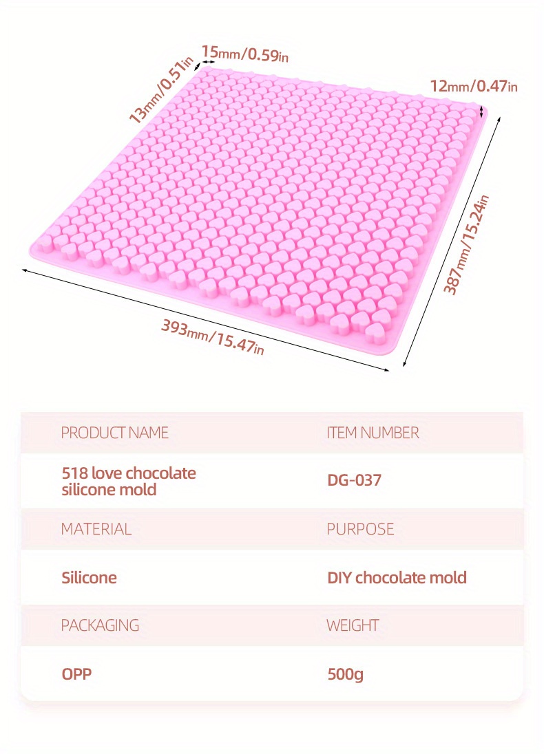 1pc mini gummy molds 55 518   heart silicone candy molds heart   trays great for gummies ice   jelly details 7