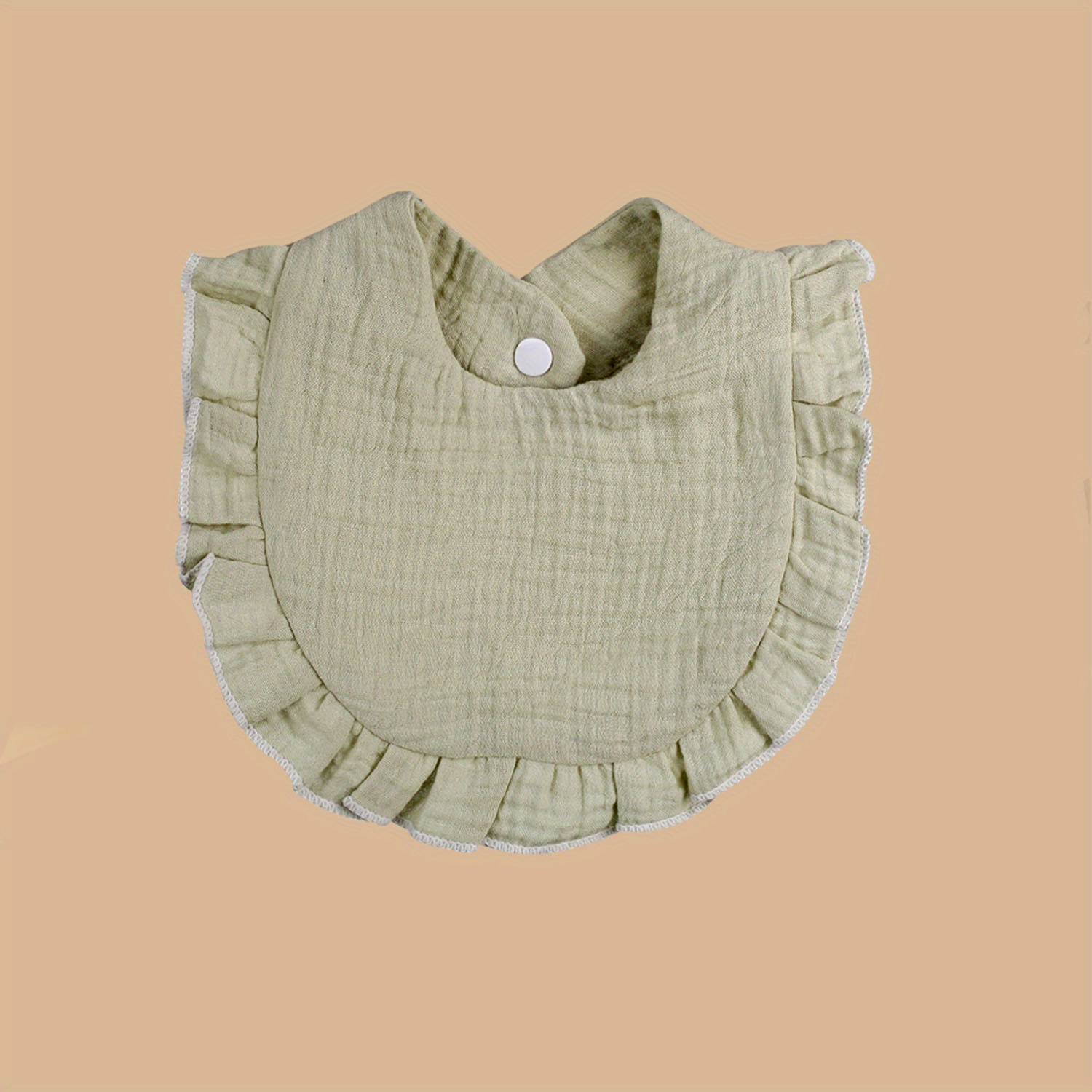 Baby Soft Towel with Lace Edge Muslin Bib
