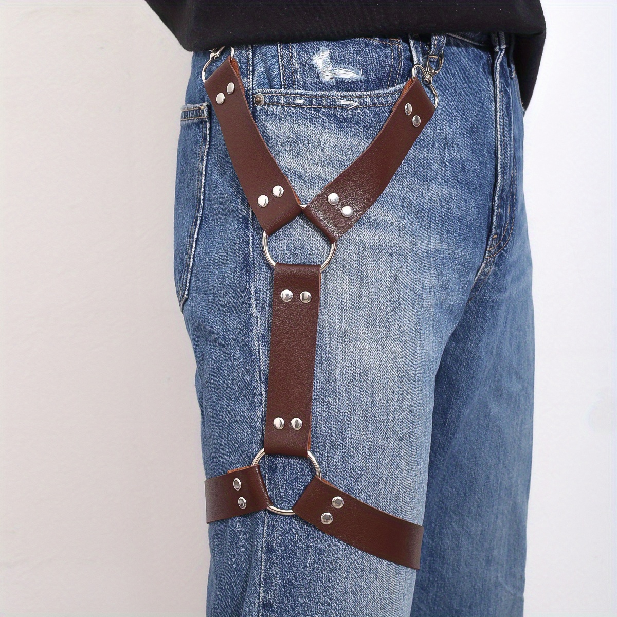 *'s PU Leather Leg Ring Elegant Punk Fashion *'s PU Leather Decorative Belts