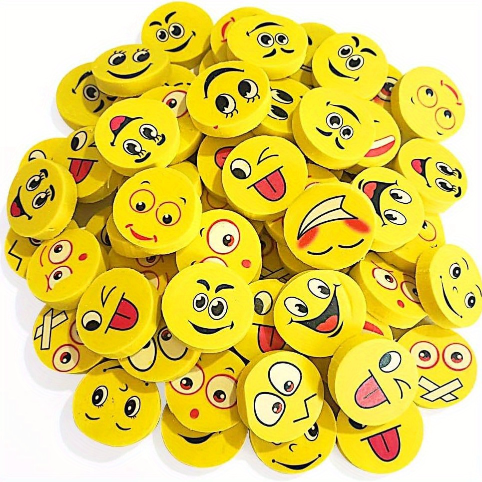 70 Pezzi Di Gomme Da Cancellare Creative, Gomme Da Cancellare A Forma Di  Faccina Sorridente In Design Assortiti, Forniture Scolastiche, Premi Per  Insegnanti, Regali Per La Classe, Favori Per Feste Di Compleanno 