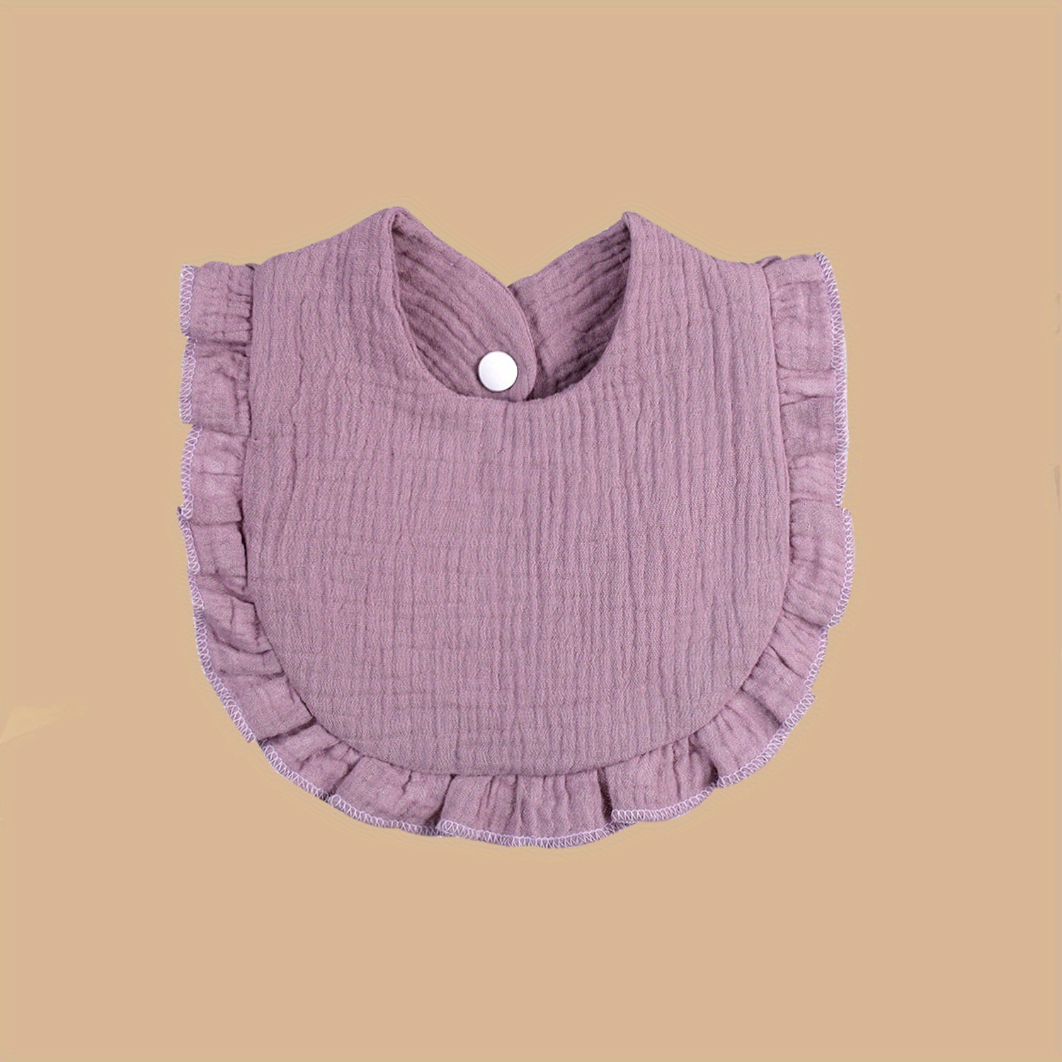 Baby Soft Towel with Lace Edge Muslin Bib