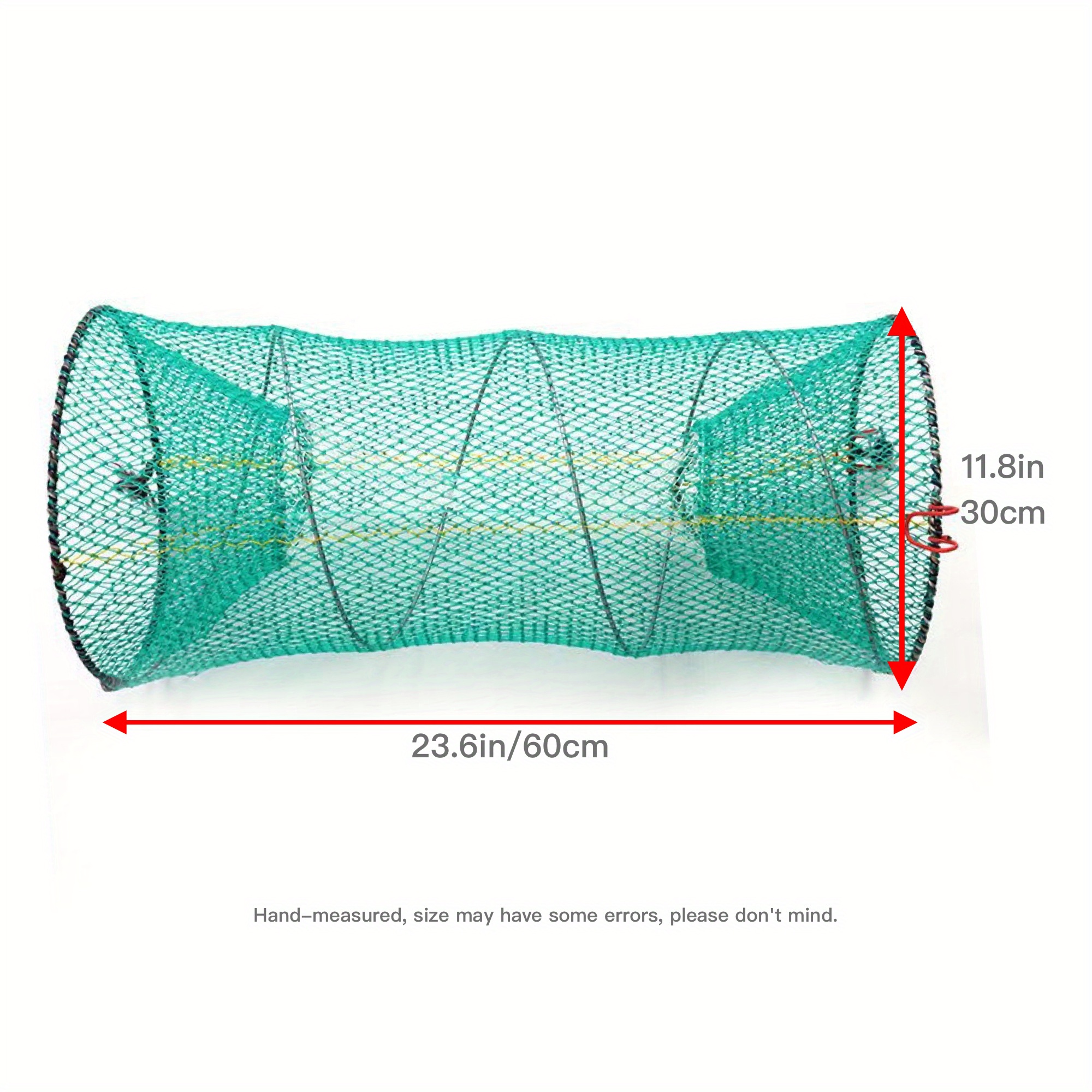 LOOM TREE® Fishing Landing Net No Folding Fish Trap Shrimp Cage Dip Big Fish  Red : : Pet Supplies