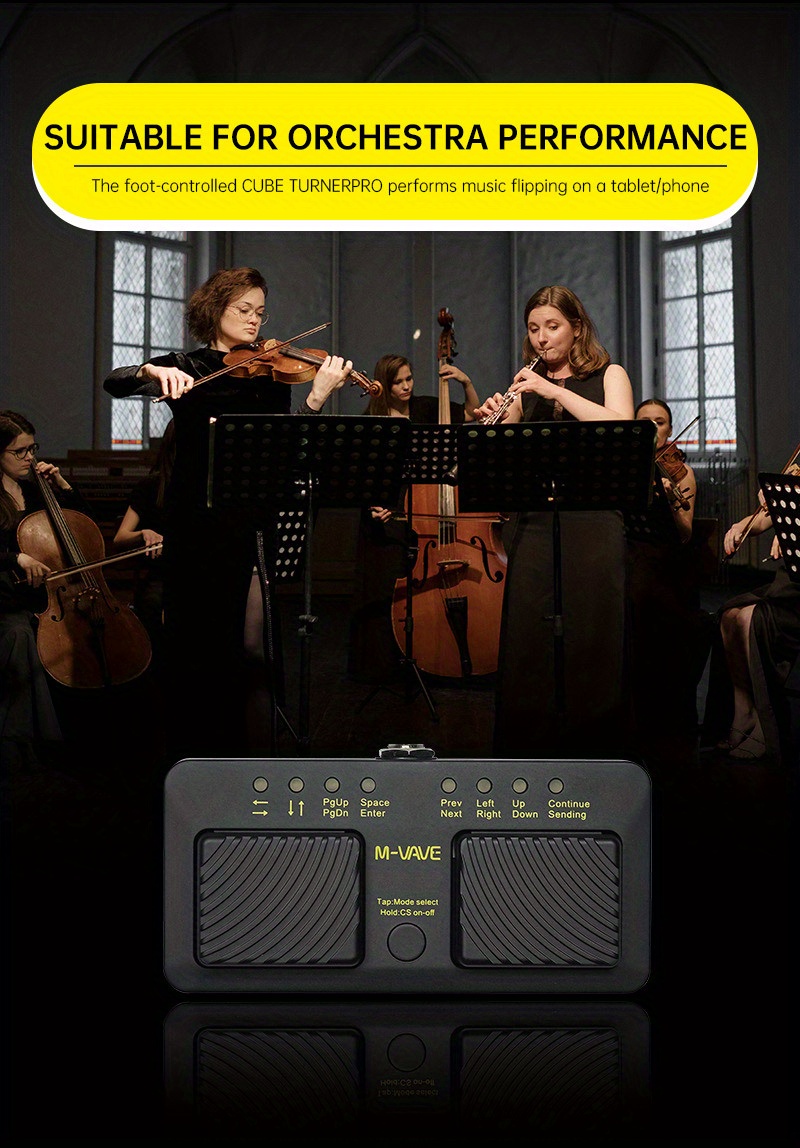 CUBE TURNER PRO 무선 스마트 미디 페달 일렉트릭 기타 효과 루프 BT 리와인더 컨트롤러 Temu Republic