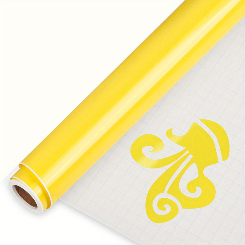  Lya Vinyl Matte Yellow Permanent Vinyl, 12 x 6 FT Vinyl for  Cricut Matte Yellow Adhesive Vinyl Roll for Cricut, Silhouette, Mug, Cup,  Window & Home Decal : Arts, Crafts 