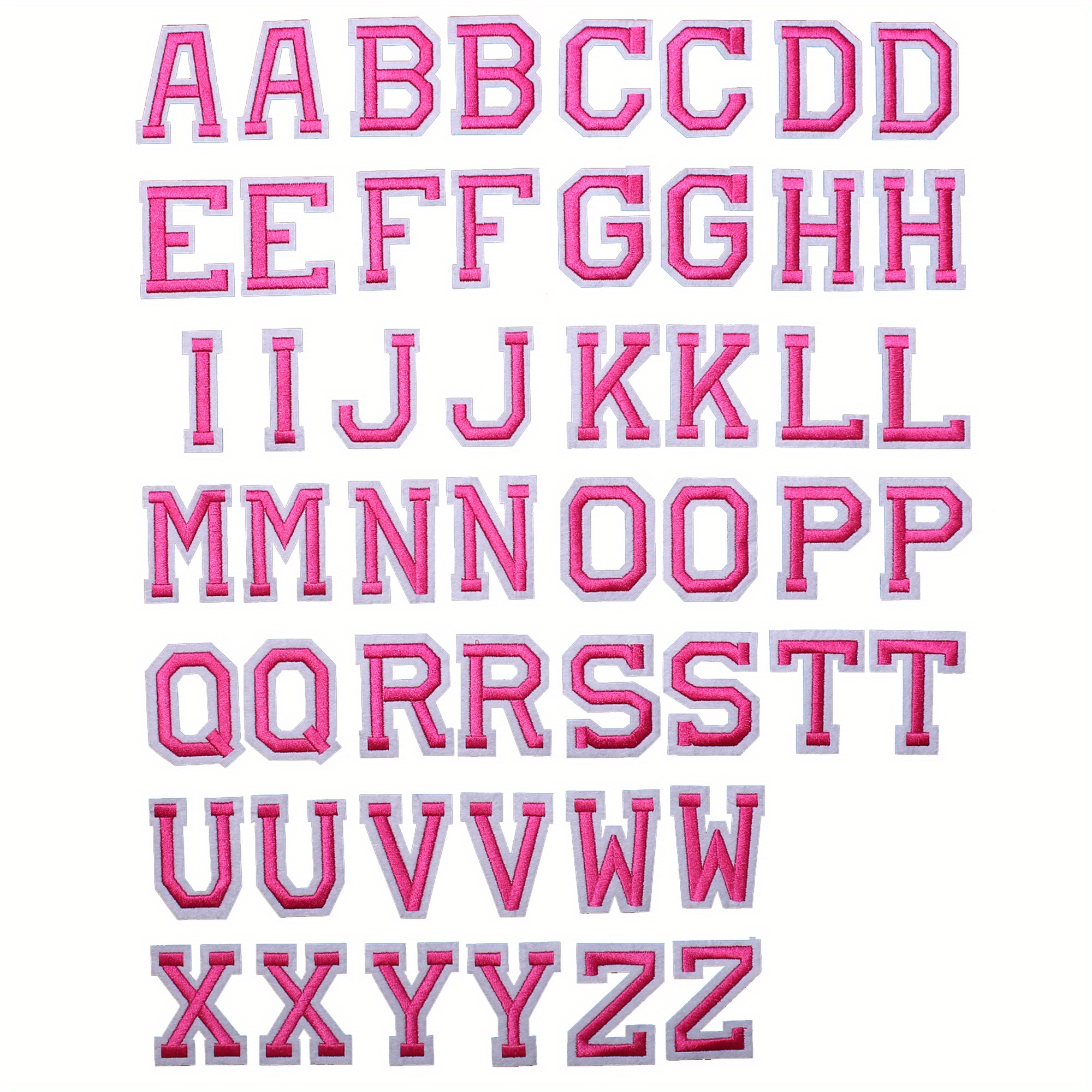 J CARP 52pcs Number Or Letter Patches For Iron on Sewing