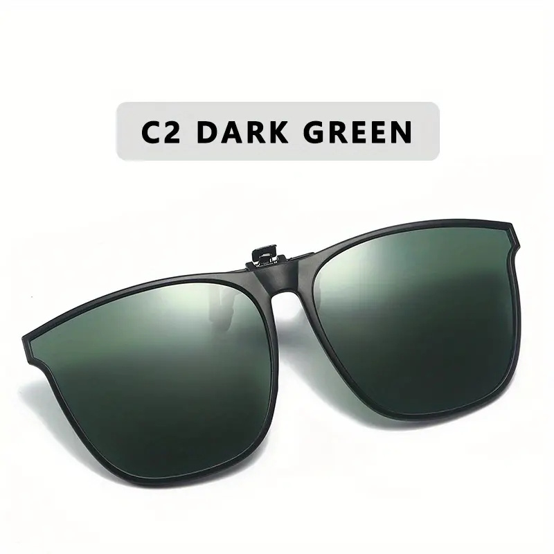 1pc Mens Polarizer Sunglasses Ultralight Invisible Clip On Flip Up  Sunglasses Unisex Driving Sunglasses Clip, Shop The Latest Trends